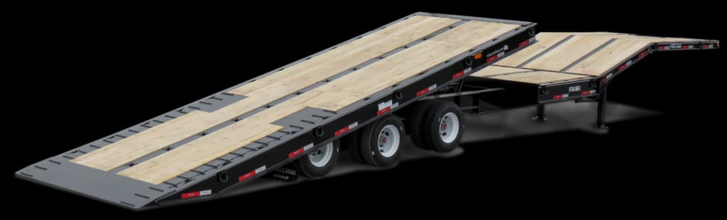 Rigid neck deckover tilt trailer, model FT-70-3 RGT